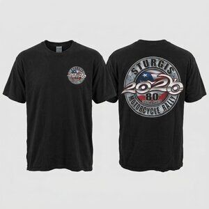 Sturgis 80th Motorcycle Rally 2020 Short Sleeve T-Shirt Black, XXL